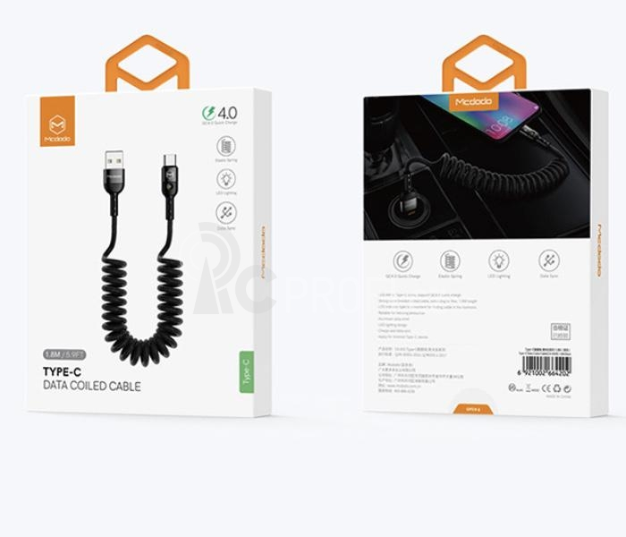 2A Nylon Spring Type-C Cable (1.8m)