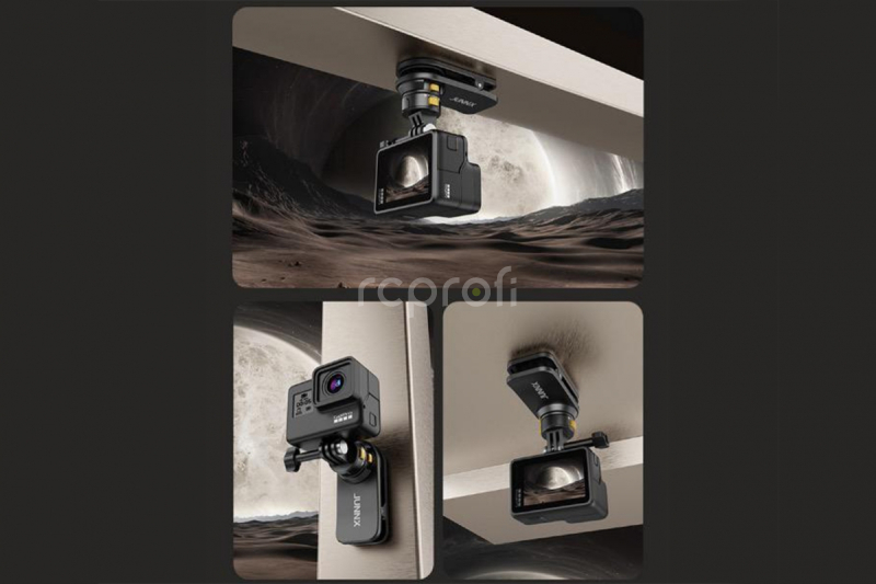 2in1 Backpack Clamp & Magnetic Mount with Vertical / Horizontal Quick-Release Mount