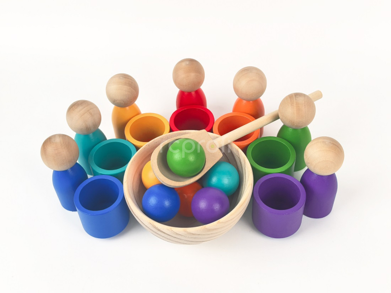 2Kids Toys Duhové panenky s míčky 7 barev