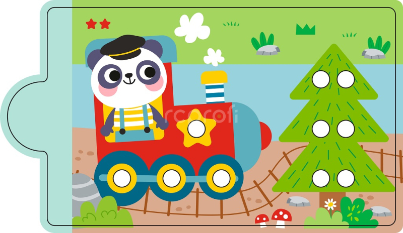 2Kids Toys Magnetická hra Třídění barev s dinosaurem