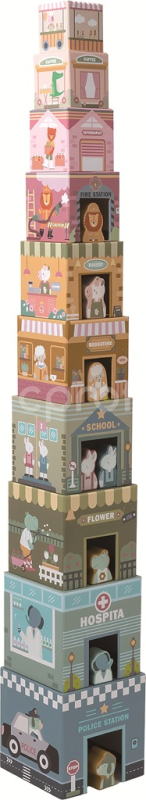 2Kids Toys Skládací věž z kostek City