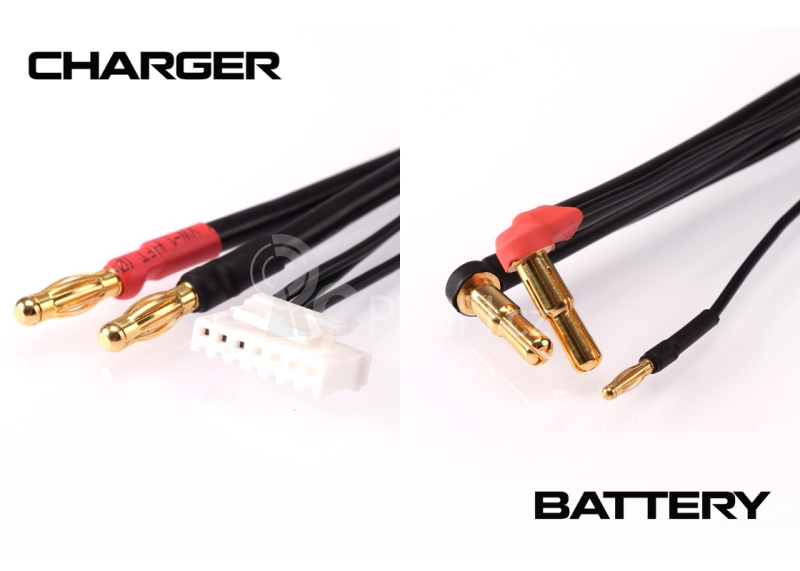 2S černý nabíjecí kabel G4/G5 - krátký 30cm - (4mm, 7-pin PQ)