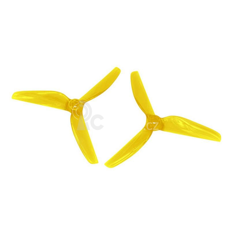 3-listá vrtule 5x5,3 CW/CCW černá (12 párů)