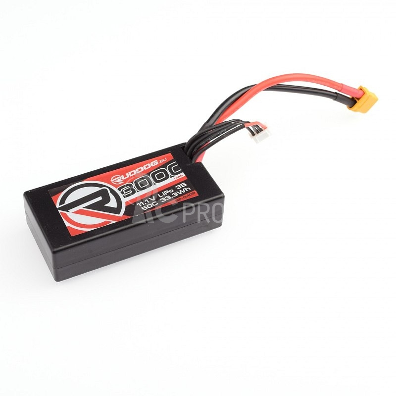 3000mAh 50C 11.1V LiPo Short Stick sada s XT60 konektorem