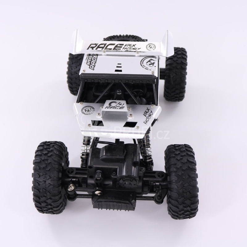 RC auto Strong Crawler se spoilerem, stříbrná