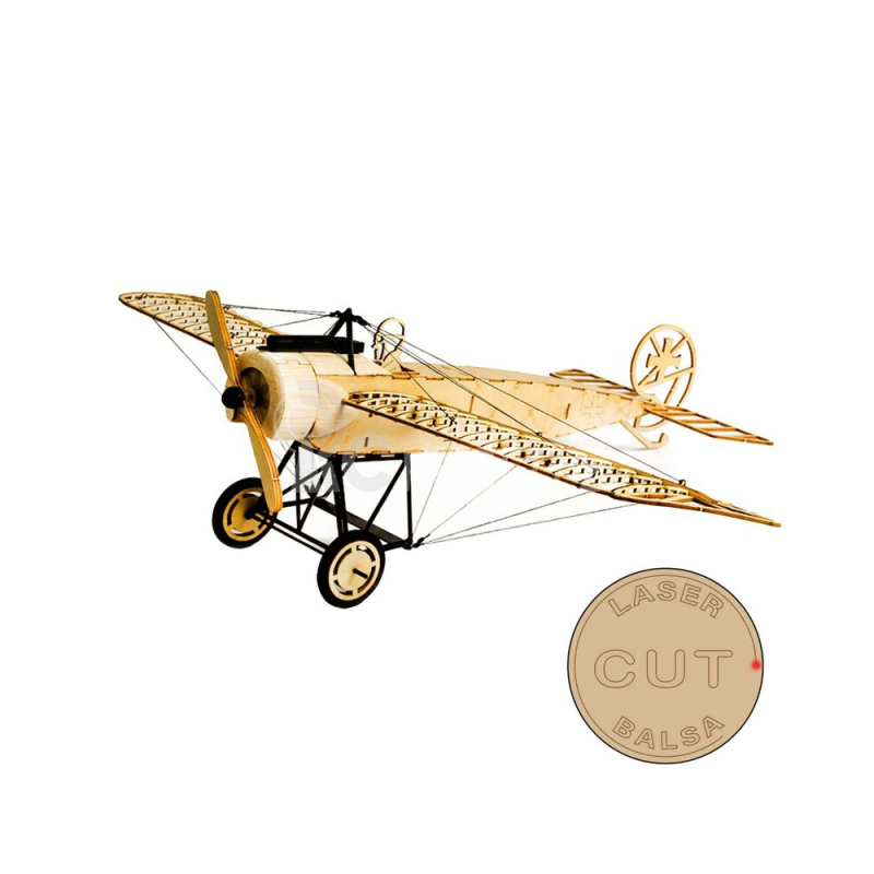 3D puzzle Fokker EIII 1:23 laser cut stavebnice 410 mm