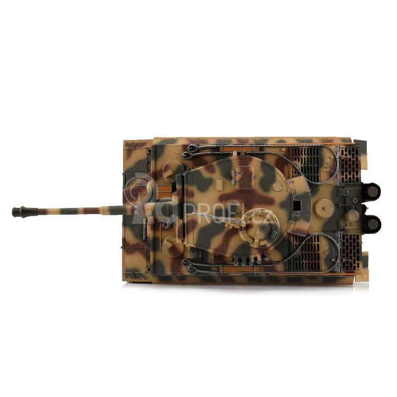 RC tank Tiger I 1:16 pozdní verze IR, kovové pásy