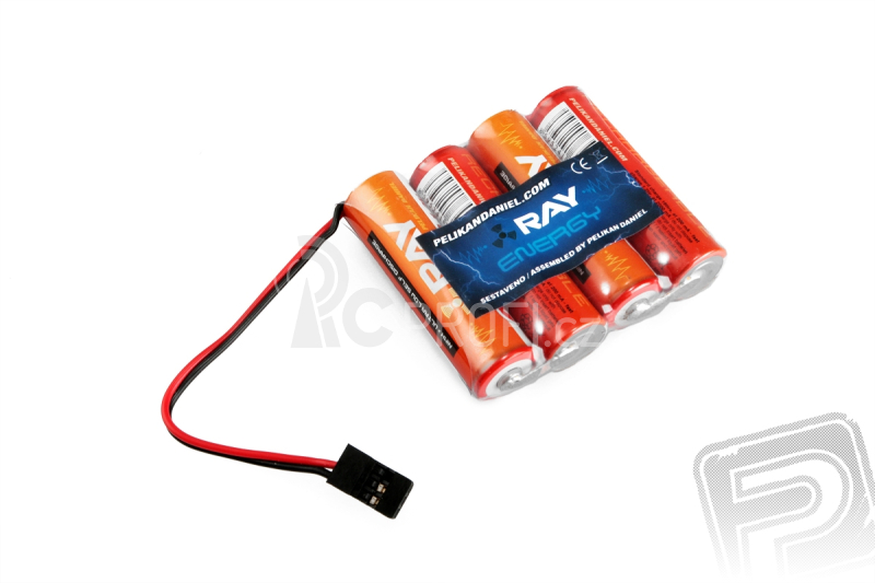 4.8V 2000AA Long RAY RX 4čl. přijímačový (plochý)