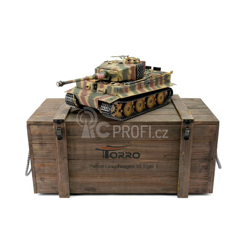 RC tank Tiger I. pozdní verze 1:16 IR, maskáč
