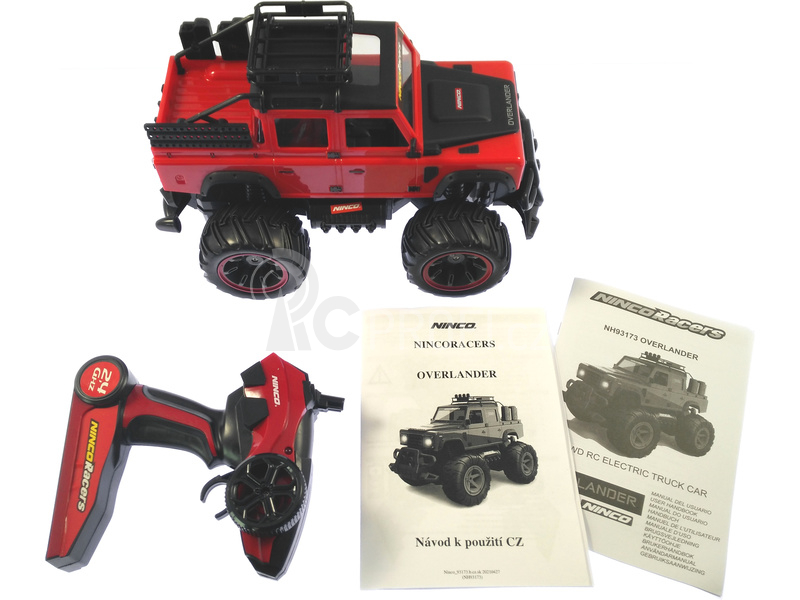 RC auto NINCORACERS Overlander 1:14 2.4GHz RTR, červená