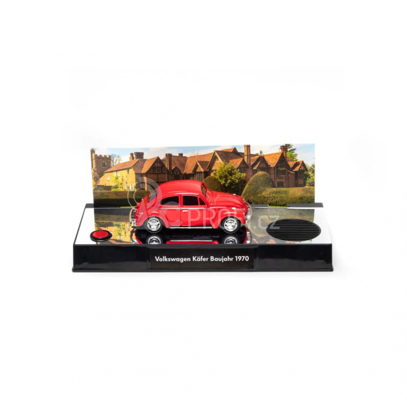 Adventní kalendář VW Brouk se zvukem 1:43, červená