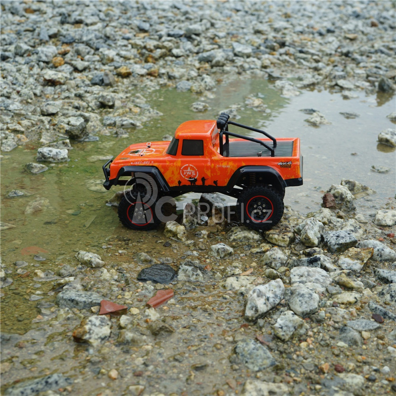 RC auto Crawler 1:18, oranžová