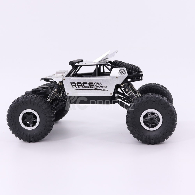 RC auto Strong Crawler se spoilerem, stříbrná