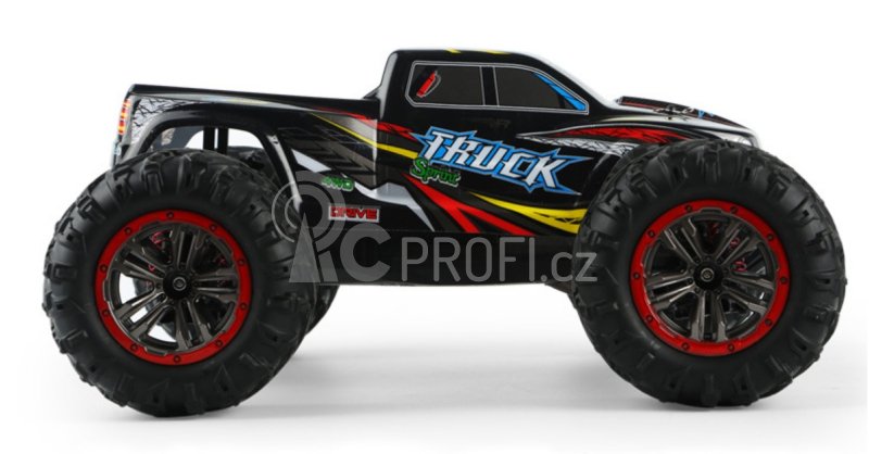 RC monster truck 9125, červená + náhradní baterie