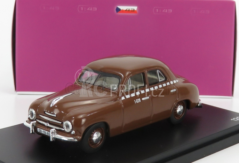 Abrex Škoda 1201 Taxi 1956 1:43 Brown
