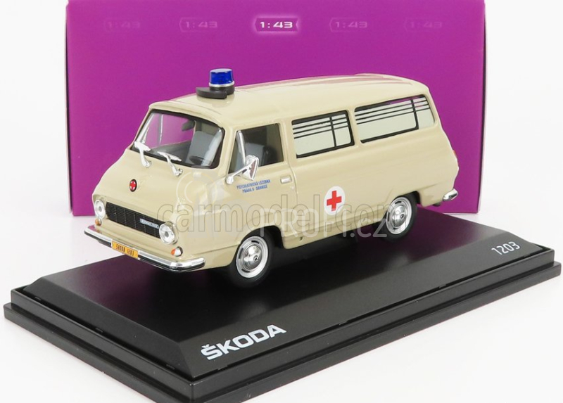 Abrex Škoda 1203 Minibus Ambulance 1974 1:43 Beige
