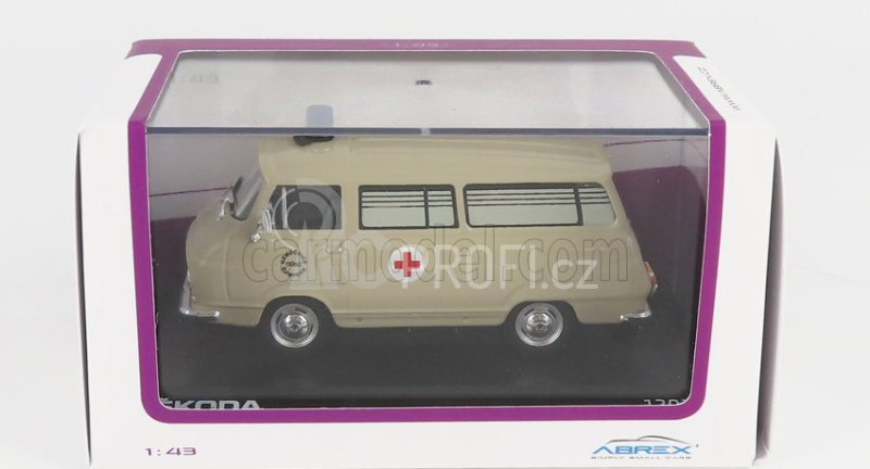 Abrex Škoda 1203 Minibus Ambulance 1974 1:43 Beige