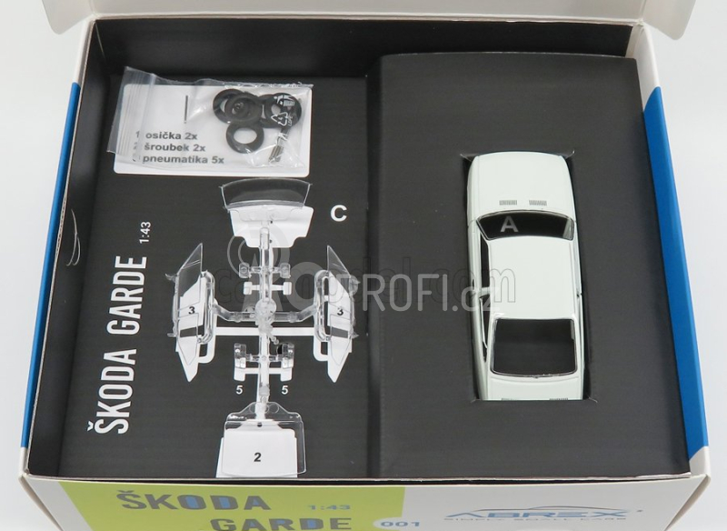 Abrex Škoda Garde 1982 1:43 Bílá