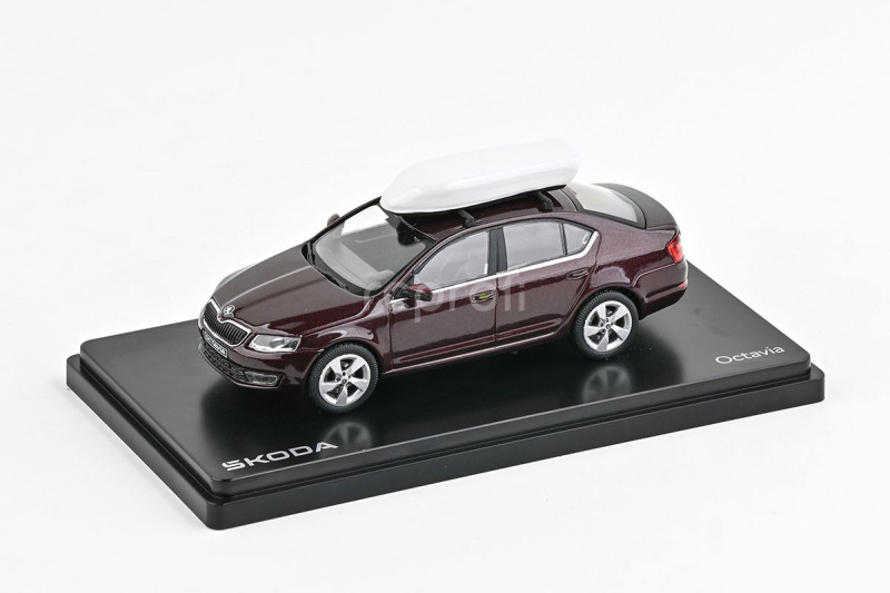 Abrex Škoda Octavia III (2012) 1:43 - Rosso Brunello Metalíza