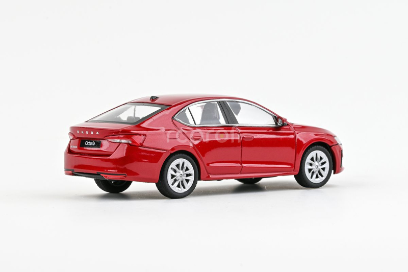 Abrex Škoda Octavia IV FL (2024) 1:43 - Červená Velvet Metalíza