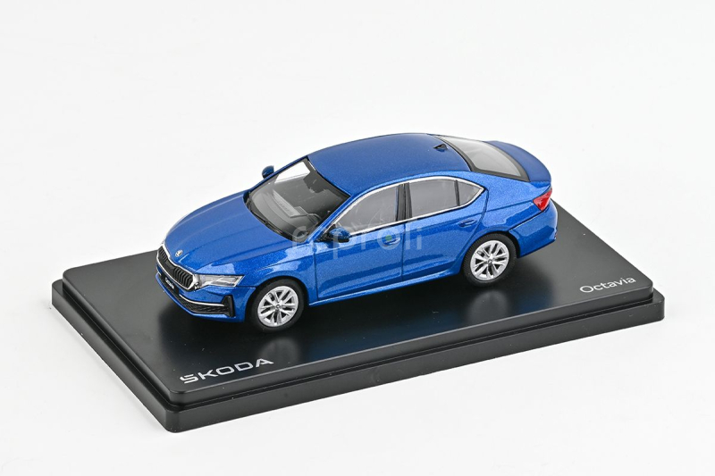Abrex Škoda Octavia IV FL (2024) 1:43 - Modrá Race Metalíza