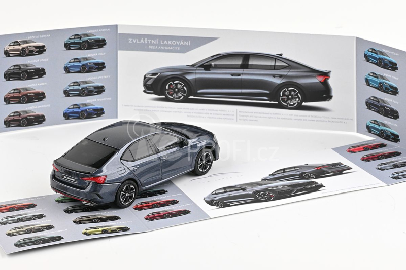 Abrex Škoda Octavia IV RS (2020) 1:43 - Šedá Anthracite Metalíza
