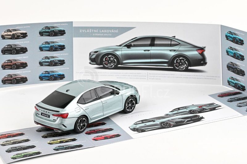 Abrex Škoda Octavia IV RS (2020) 1:43 - Zelená Arctic Metalíza