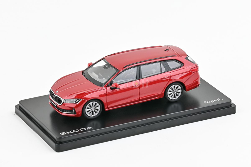 Abrex Škoda Superb IV Combi (2023) 1:43 - Červená Carmine Metalíza