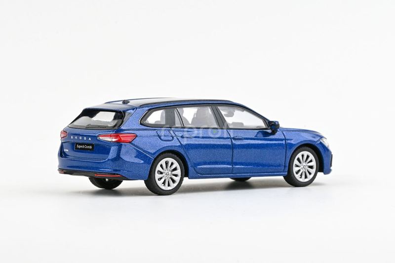 Abrex Škoda Superb IV Combi (2023) 1:43 - Modrá Cobalt Metalíza