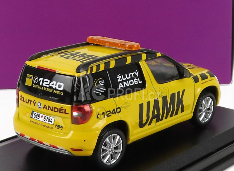 Abrex Škoda Yeti Suv Facelift (restyling) Uamk 2013 1:43 Žlutá Černá