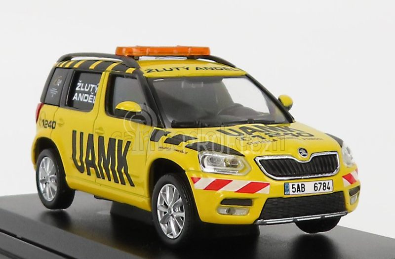 Abrex Škoda Yeti Suv Facelift (restyling) Uamk 2013 1:43 Žlutá Černá