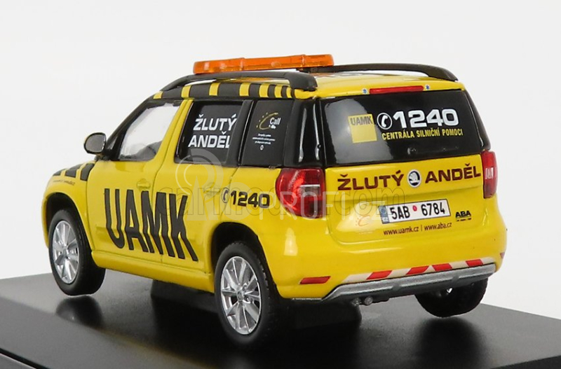 Abrex Škoda Yeti Suv Facelift (restyling) Uamk 2013 1:43 Žlutá Černá