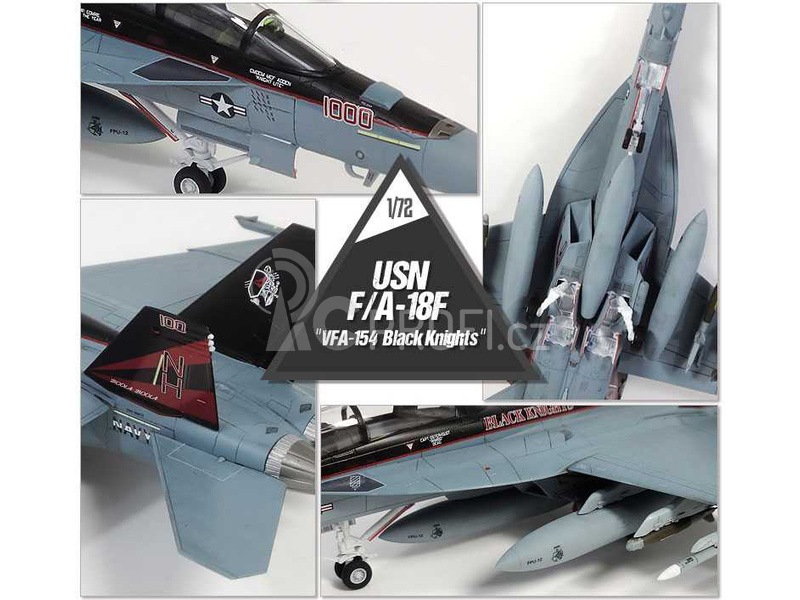 Academy Boeing F/A-18F USN VFA-154 Black Knight (1:72)