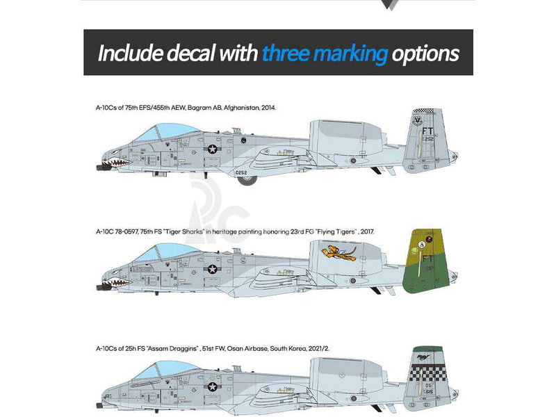 Academy Fairchilf A-10C USAF 75th FS Flying Tigers (1:48)