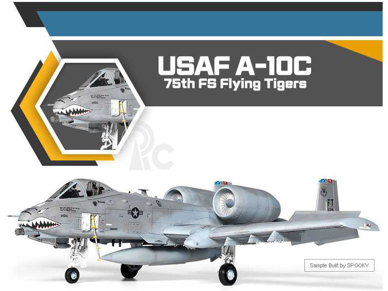 Academy Fairchilf A-10C USAF 75th FS Flying Tigers (1:48)
