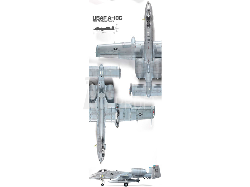 Academy Fairchilf A-10C USAF 75th FS Flying Tigers (1:48)