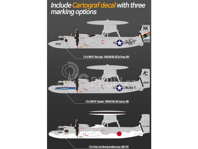 Academy Grumman E-2C USN VAW-113 Black Eagles (1:144)