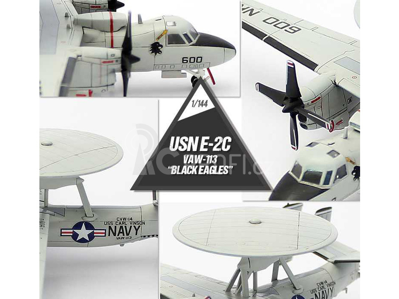 Academy Grumman E-2C USN VAW-113 Black Eagles (1:144)