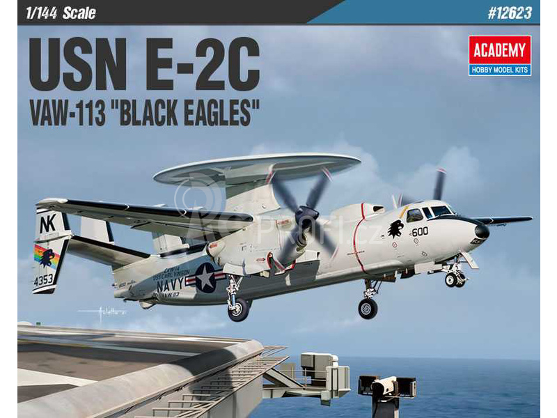 Academy Grumman E-2C USN VAW-113 Black Eagles (1:144)