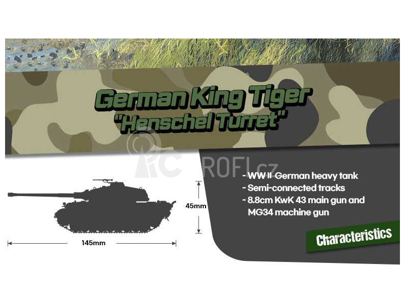 Academy King Tiger Henschel Turret (1:72)