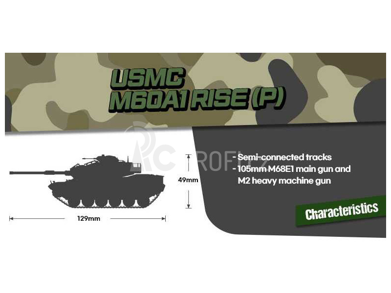 Academy M60A1 Rise (P) USMC (1:72)