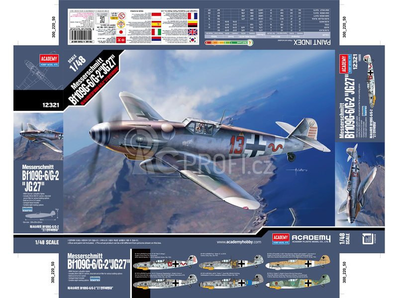 Academy Messerschmitt Bf109G-6/G-2 JG 27 (1:48)