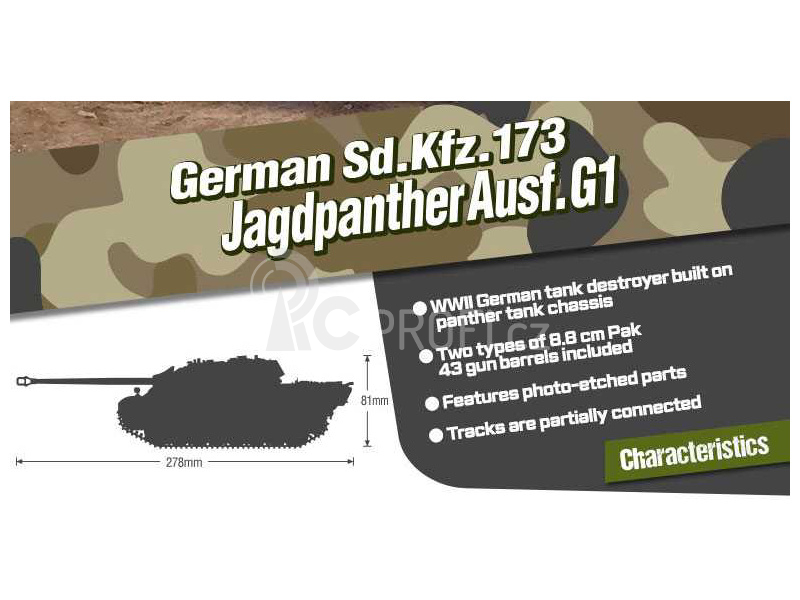 Academy Sd.kfz.173 Jagdpanther Ausf.G1 (1:35)