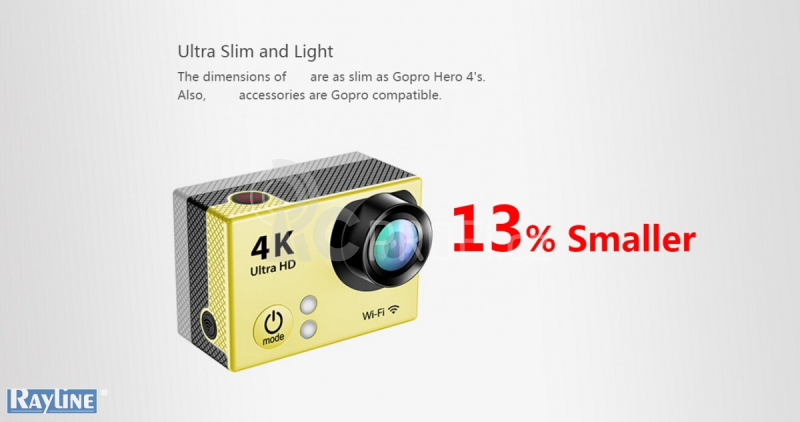 Action-Cam Ultra HD 4K 12MP WiFi