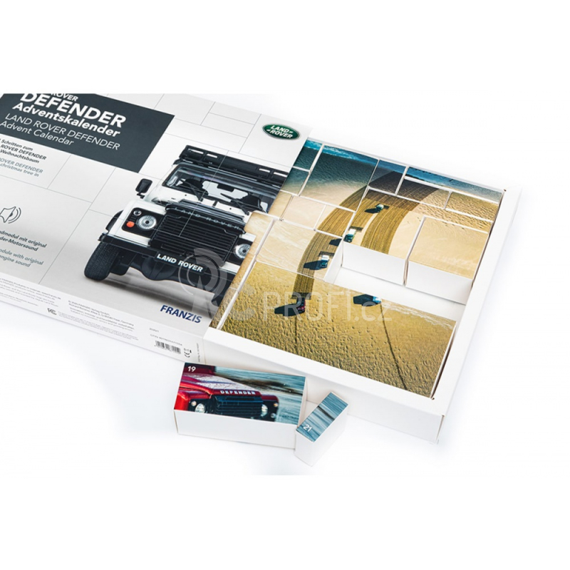 Adventní kalendář Land Rover Defender se zvukem 1:43