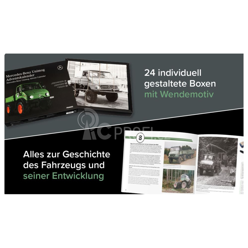 Adventní kalendář Mercedes-Benz Unimoq se zvukem 1:43