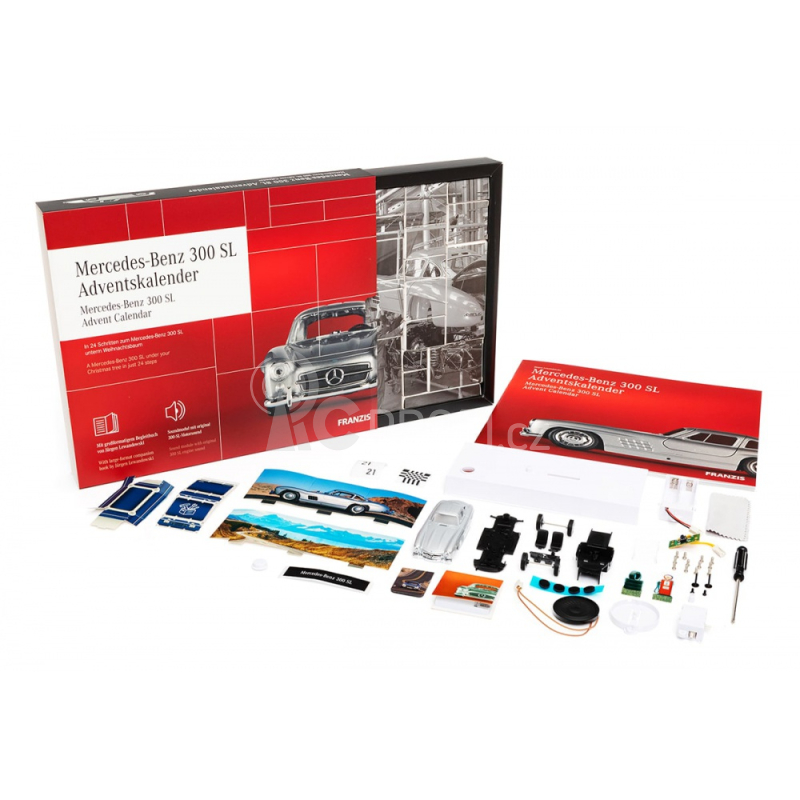 Adventní kalendář Mercedes SL-300 se zvukem 1:43