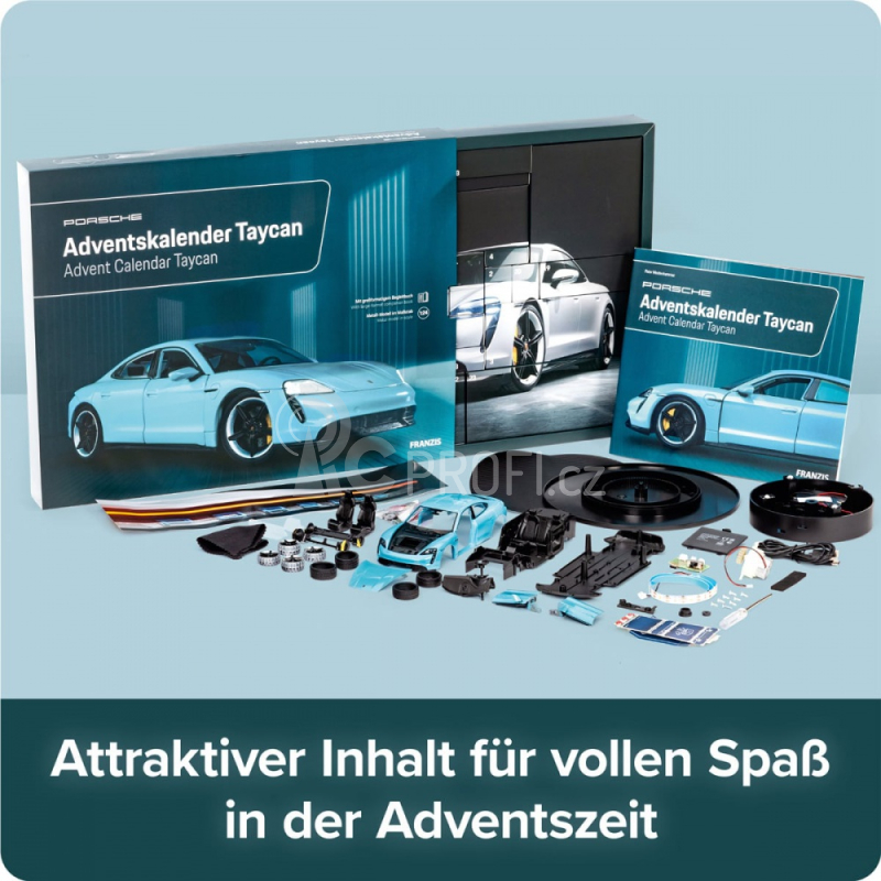 Adventní kalendář Porsche Taycan se zvukem 1:24