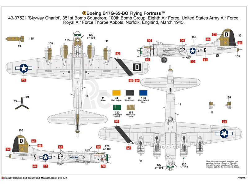Airfix Boeing B17G Flying Fortress (1:72)