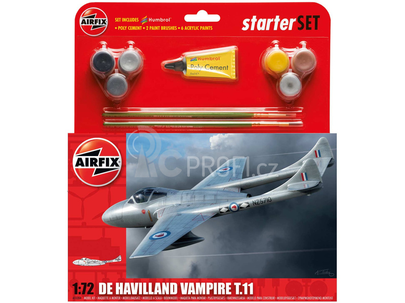 Airfix De Havilland Vampire T11 (1:72) (set)
